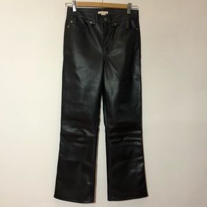 H&M faux leather pants